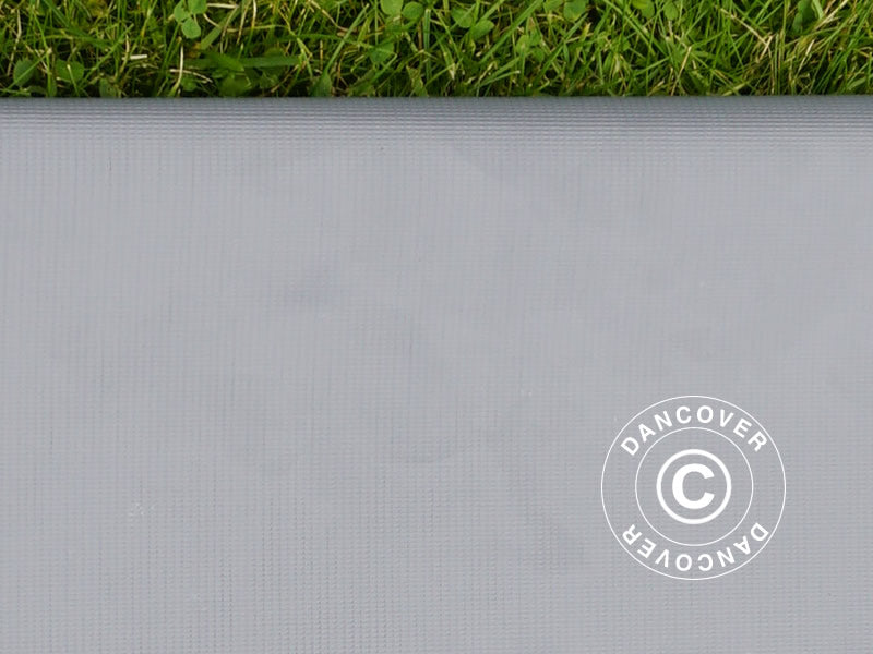 Ersatz-PVC für flammhemmendes Lagerzelt, 500g/m², 1x1m, grau