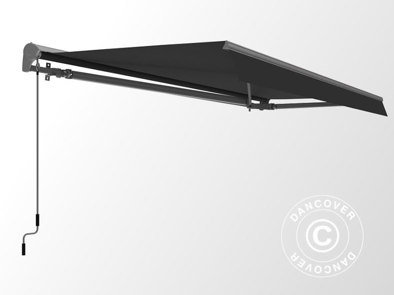 Awning 3,95x2,5m w/Remote Control Grey/Grey Frame