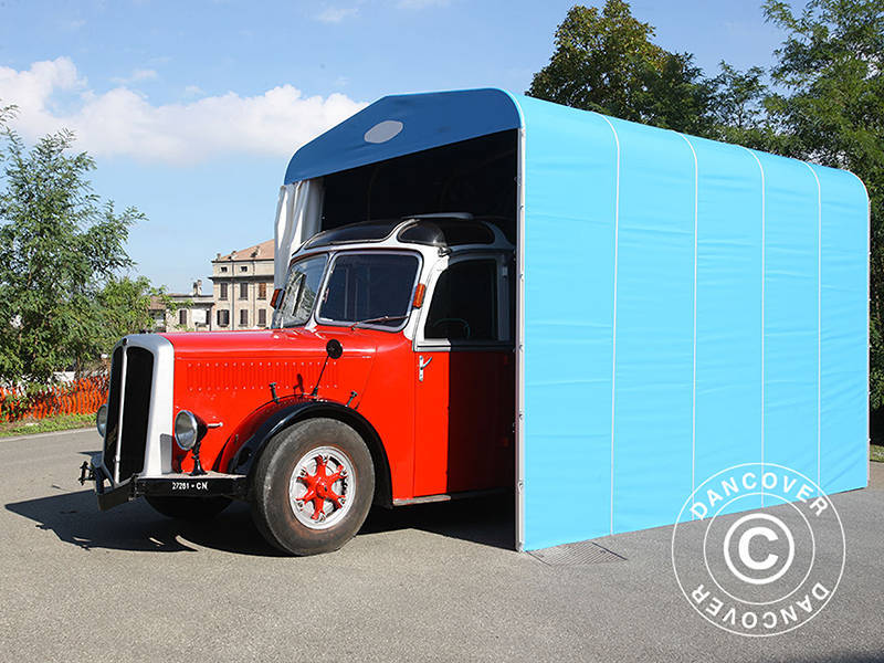 Faltgarage Tunnel (Wohnwagen), 3,5x7,21x3,9m, Weiß