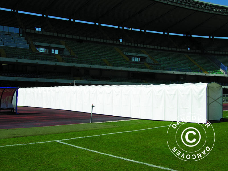 Faltbarer Spielertunnel 2x10,3x2,2m, Weiß