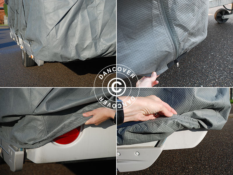 Copri Caravan, 5,2x2,5x2,25m, Grigio