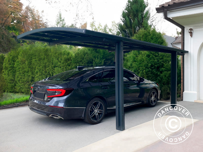 Carport Boston, 3x5x2,4m, Grau