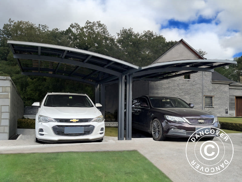 Carport Double Boston 6x5x2,4m Grey