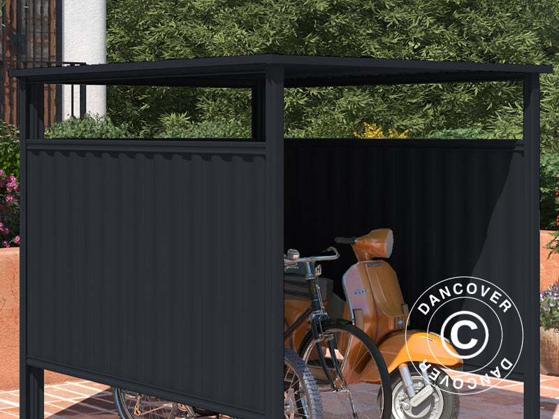 Fahrradunterstand 1,8x2,03x1,93m, 3,65m², anthrazit