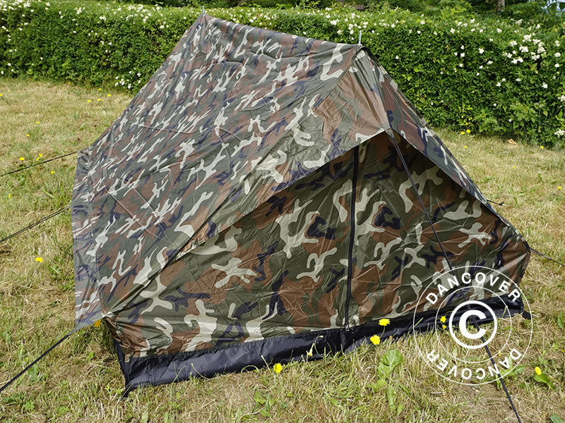 Camouflage-Zelt Woodland MINI PACK, 2 Personen