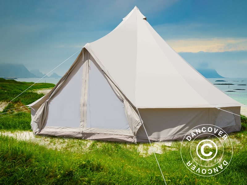 Tente cloche pour le glamping, TentZing®, 5x5m, 6 personnes, Sable