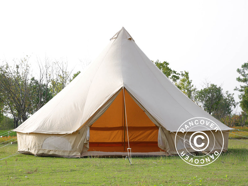 Tenda a campana per glamping, TentZing®, 7x7m, 10 Persone, Sabbia