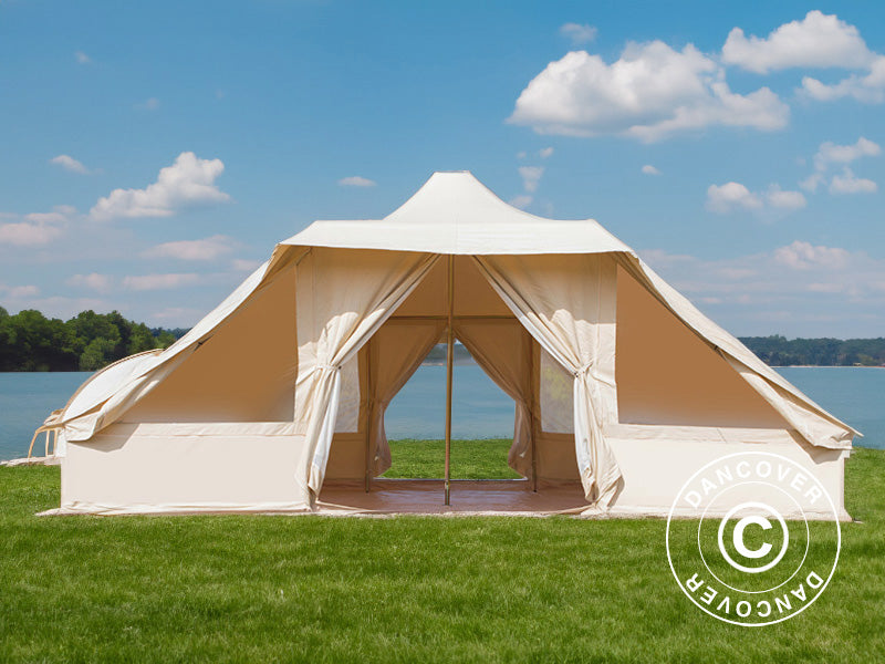 Zelt für Glamping, TentZing®, 4x5m, 10 Personen, Sand