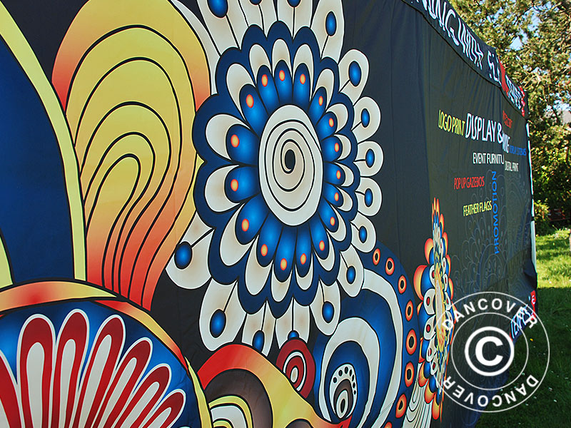 Bedruckte Seitenwand 4,5m für FleXtents PRO