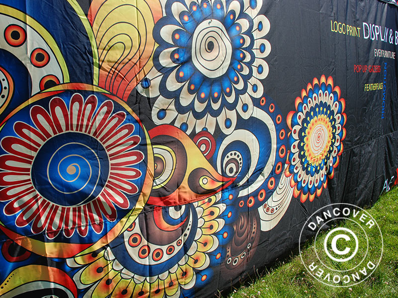 Mur latéral imprimé 6m pour FleXtents PRO 3x6m