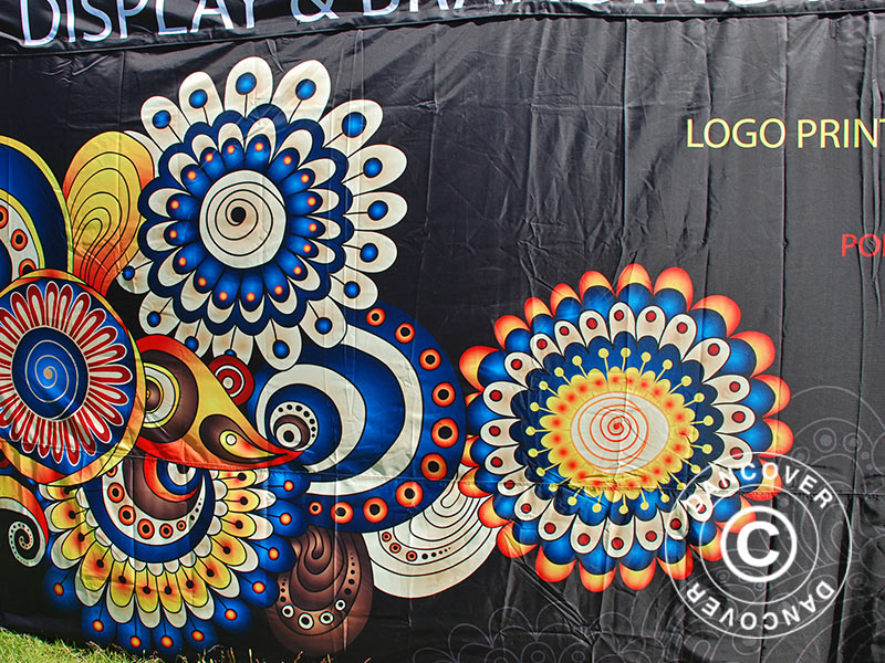 Mur latéral imprimé 6m pour FleXtents PRO 4x6m