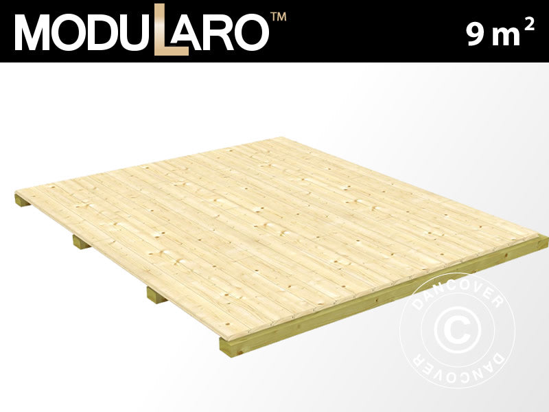 Pavimento in legno per Modularo casette da giardino, 9m², Naturale