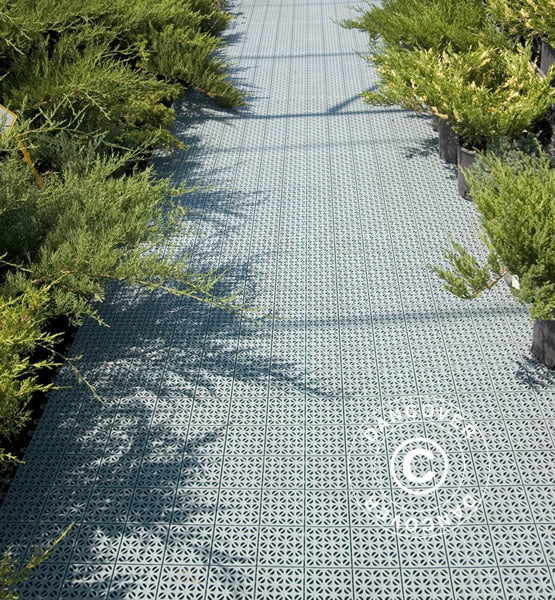 Sol en plastique, Basic, Multiplate, Gris, 1,23 m² (4 pc.)