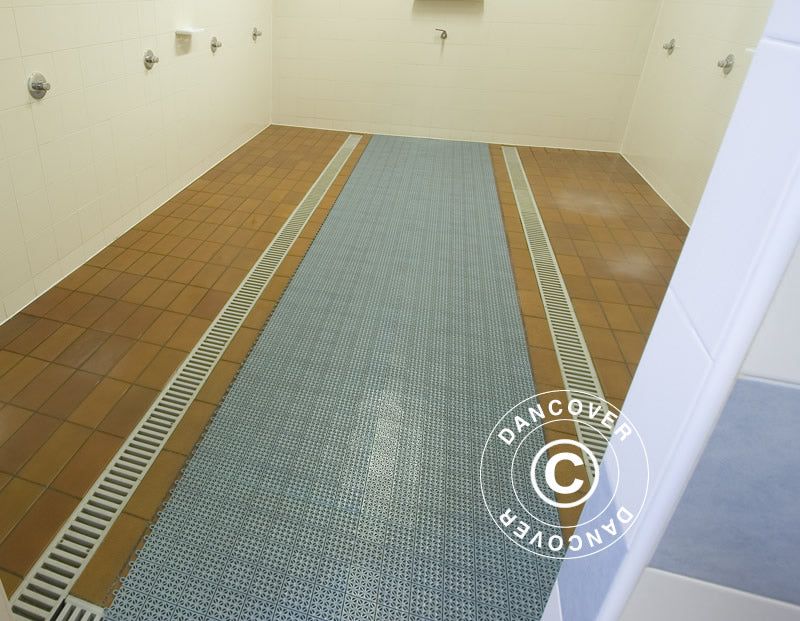 Sol en plastique, Basic, Multiplate, Gris, 1,23 m² (4 pc.)