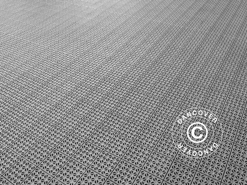 Kunststoffboden Basic, Multiplate Grau, 9,84 m²