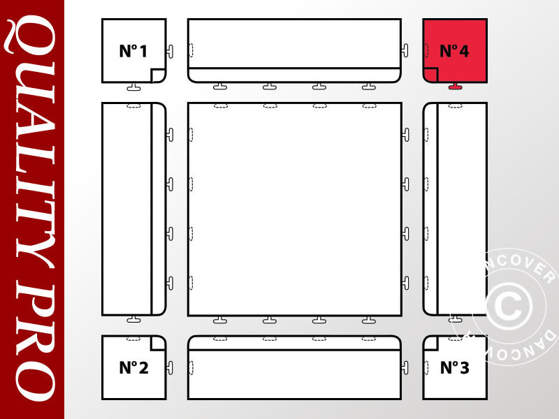 Eckteil 4, Anthrazit