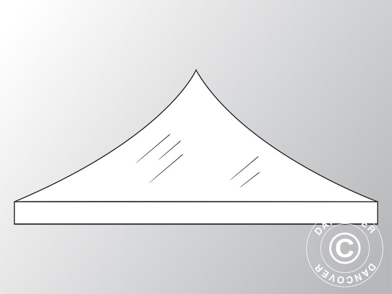 Toiture pour Tente pliante FleXtents PVC, 3x3m, Transparent