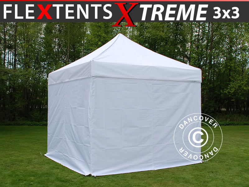 Flext. Pro Xtreme 3x3m White Top Frame & SW GL