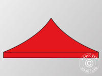 Copertura del tetto per il Gazebo pieghevole FleXtents 3x3m, Rosso