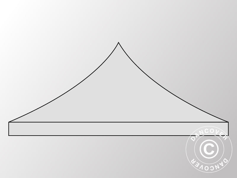 Copertura del tetto per il Gazebo pieghevole FleXtents 3x6m, Argento