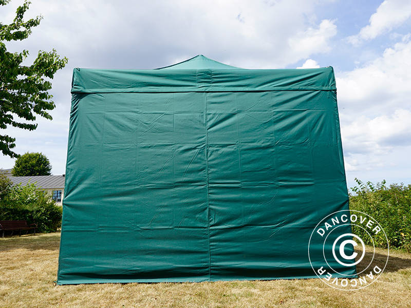 Faltzelt FleXtents Xtreme 50 3x3m Grün, mit 4 Seitenwänden