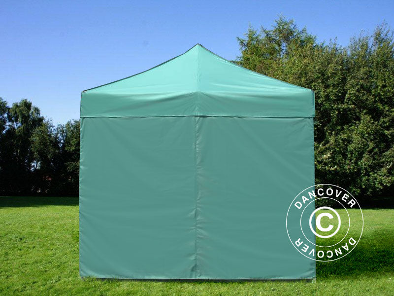 Faltzelt FleXtents Xtreme 50 3x3m Grün, mit 4 Seitenwänden