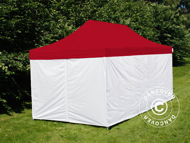 Flext. Pro 3x6m Red Top, Frame, White Sidewalls GL