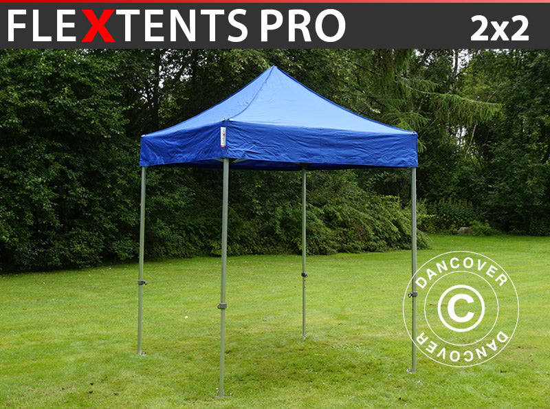 Faltzelt FleXtents PRO 2x2m Blau