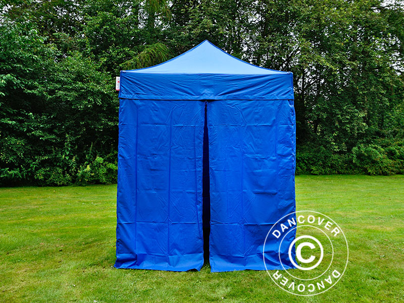 Tente pliante FleXtents PRO 2x2m Bleu, avec 4 cotés