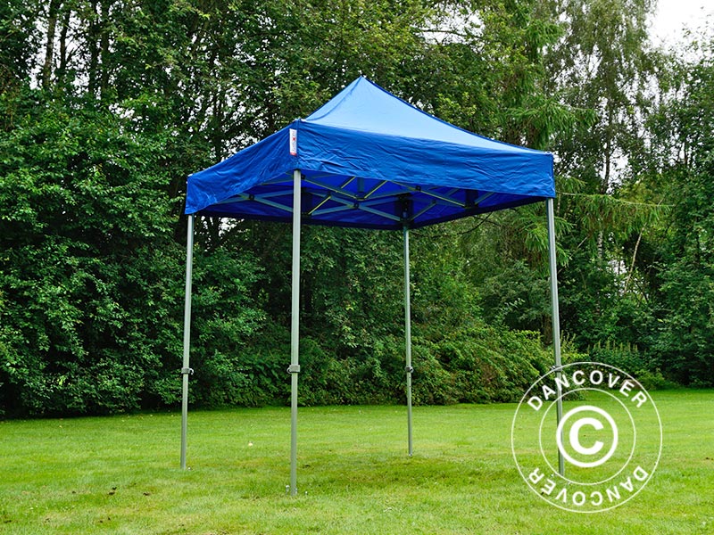 Tente pliante FleXtents PRO 2x2m Bleu, avec 4 cotés