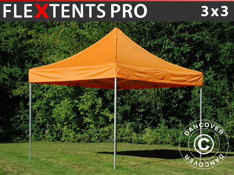 Faltzelt FleXtents PRO 3x3m Orange