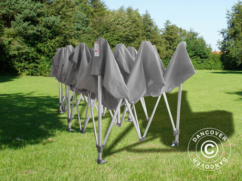 Gazebo pieghevole FleXtents PRO 3x6m Latte, incl. 6 fianchi