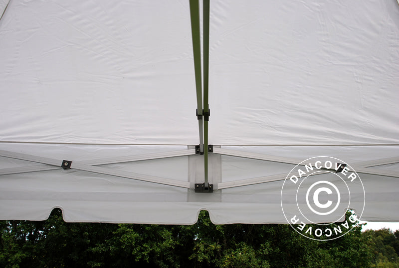 Tente Pliante FleXtents PRO "Peaked" 3x3m Blanc, avec 4 cotés