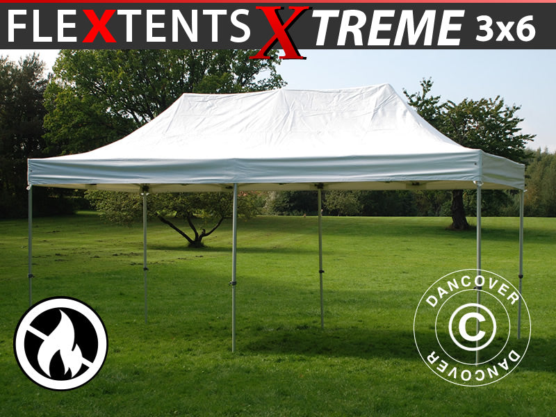 Flext. Pro Xtreme 3x6m PVC white Top & Frame GL