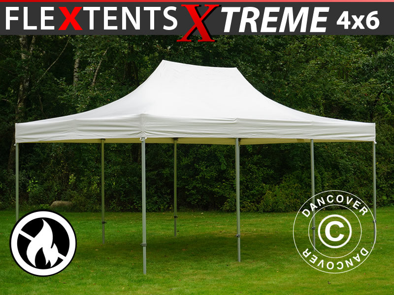Flext. Pro Xtreme 4x6m PVC White Top & Frame GL