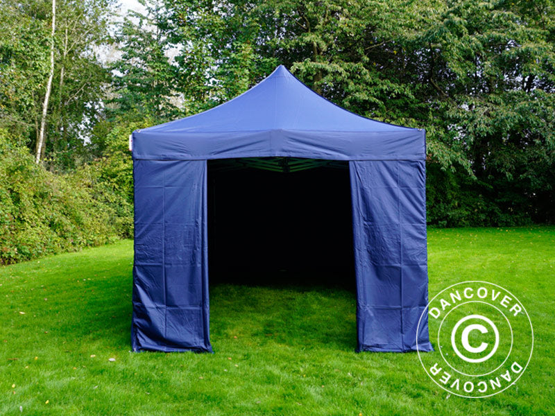 Tente pliante FleXtents Xtreme 50 3x6m Bleu foncé, avec 6 cotés