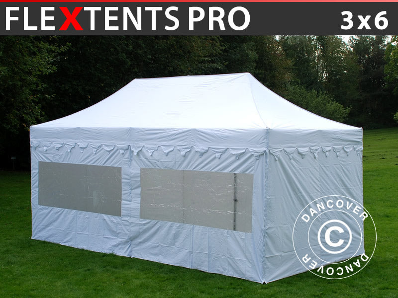 Flext. Pro 3x6m White Moroccan valTop Frame&swk GL