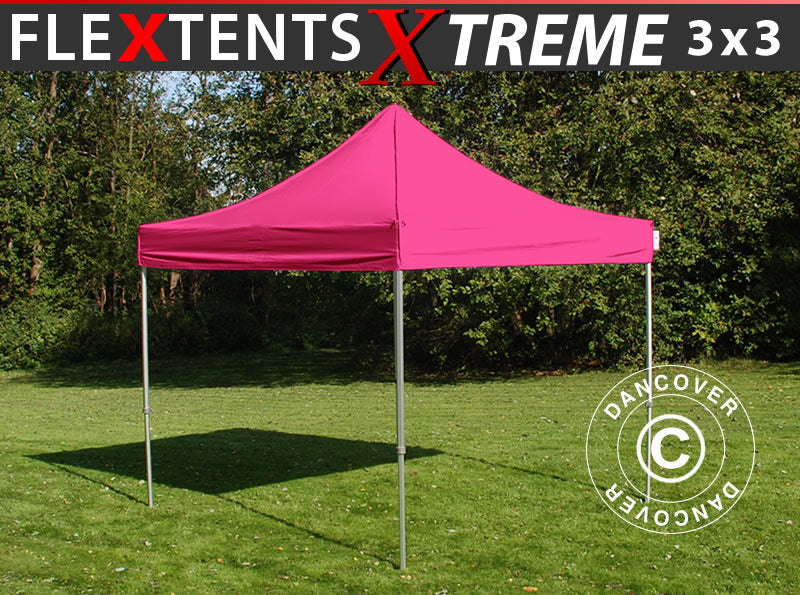 Gazebo pieghevole FleXtents Xtreme 50 3x3m Rosa