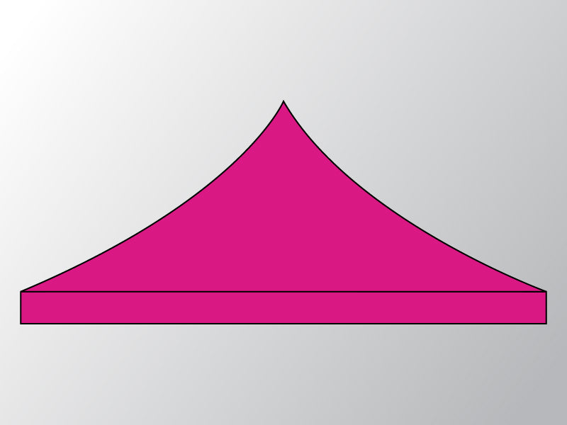 Copertura del tetto per il Gazebo pieghevole FleXtents 3x3m, Rosa