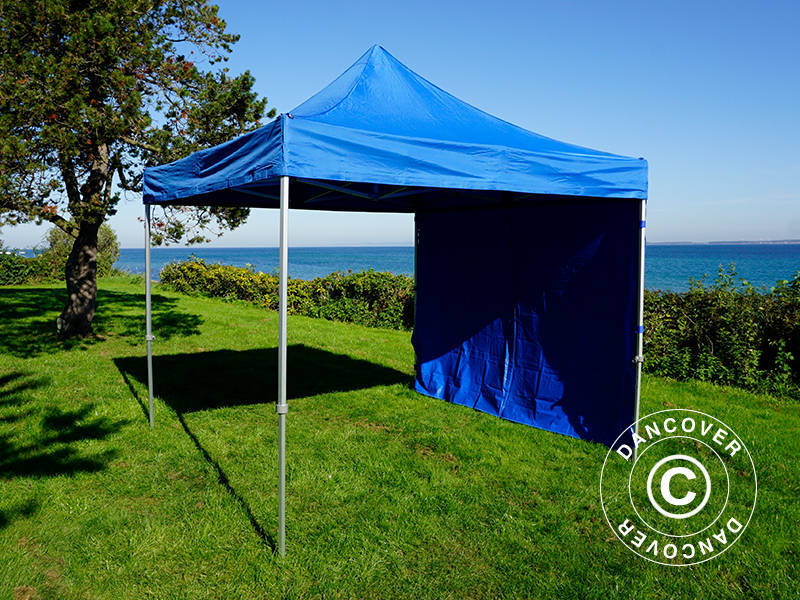 Tente pliante FleXtents Xtreme 60 3x3m Bleu, avec 4 cotés
