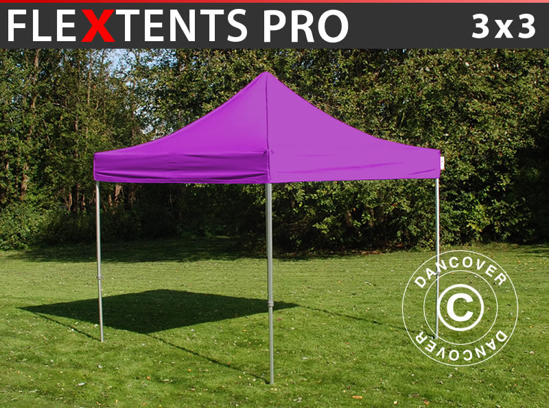 Gazebo pieghevole FleXtents PRO 3x3m Viola