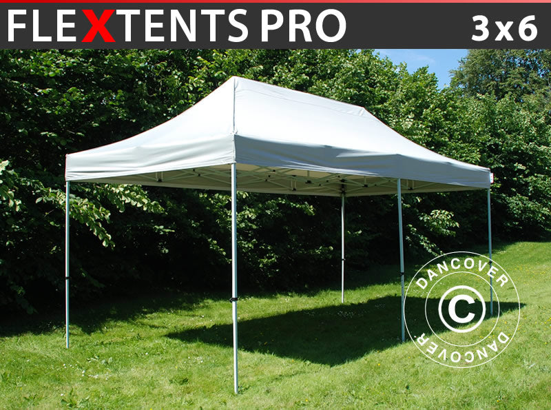 Tente Pliante FleXtents PRO 3x6m Argenté