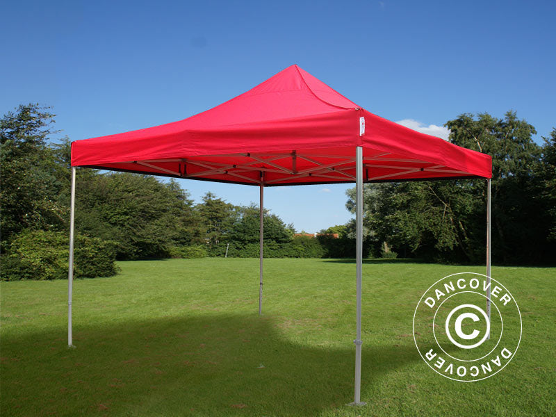 Tente pliante FleXtents PRO 4x4m Rouge