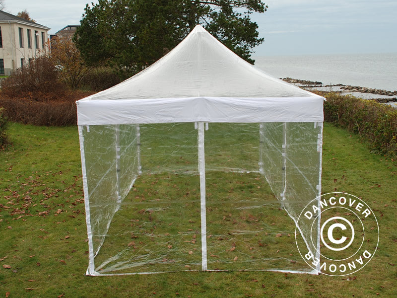 Gazebo pieghevole FleXtents Xtreme 50 3x6m Trasparente, inclusi 6 fianchi