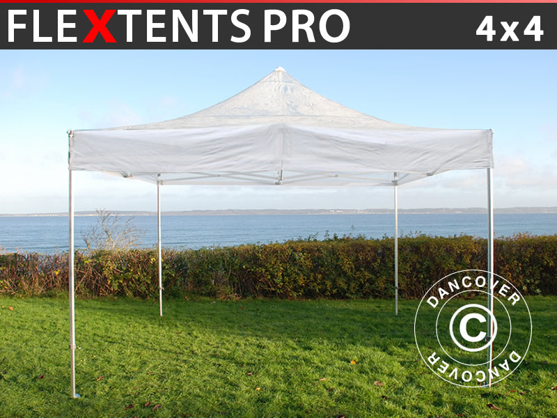 Tente pliante FleXtents PRO 4x4m Transparent