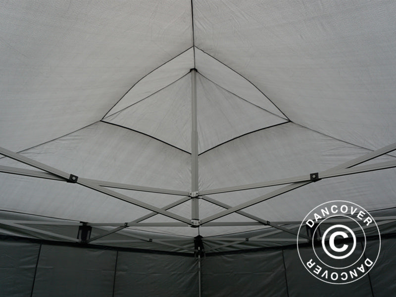 Tente pliante FleXtents Xtreme 50 4x4m Gris, avec 4 cotés