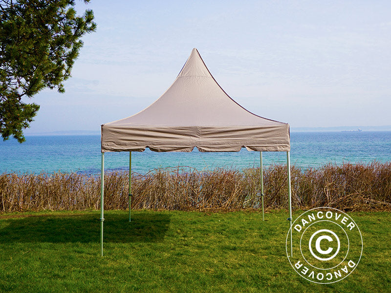 Tente pliante FleXtents PRO Peak Pagoda 3x3m Latte