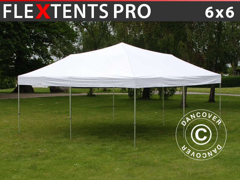 Tente pliante FleXtents PRO 6x6m Blanc