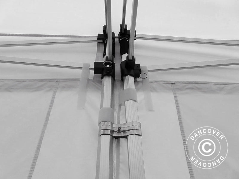 Tente pliante FleXtents PRO 4x12m Blanc, avec cotés