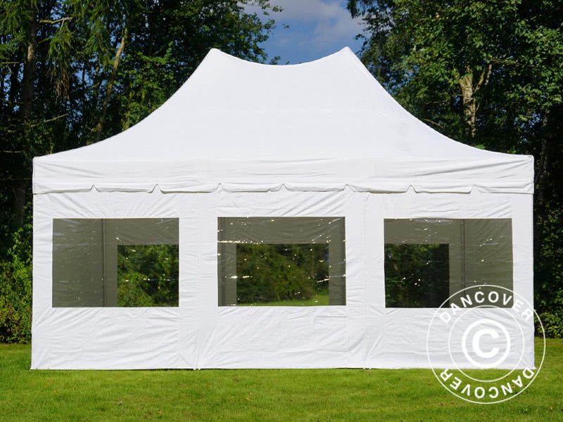 Flext. Pro 4x6m White Pagoda Roof Frame & swk GL